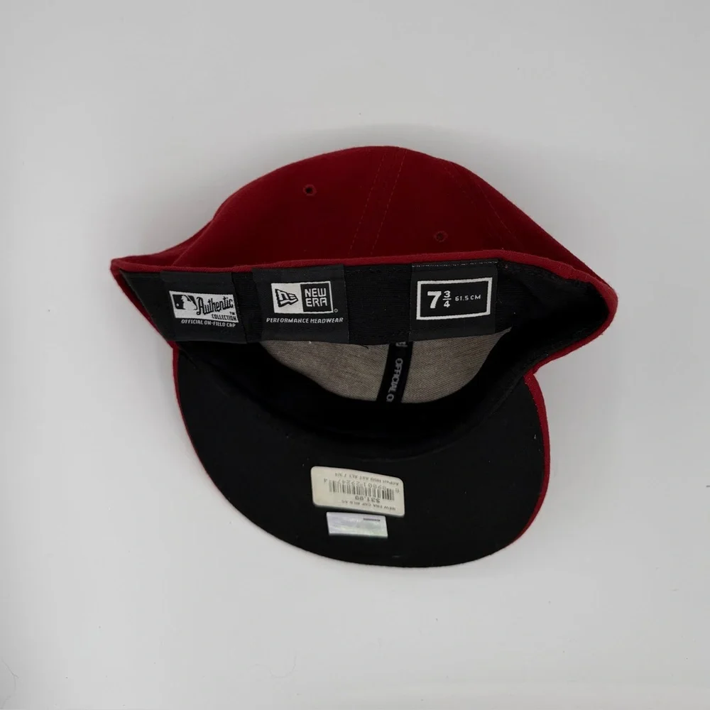 New Era Houston Astros 59FIFTY Fitted Baseball Hat Size 7 3/4.  Red, NWT.
